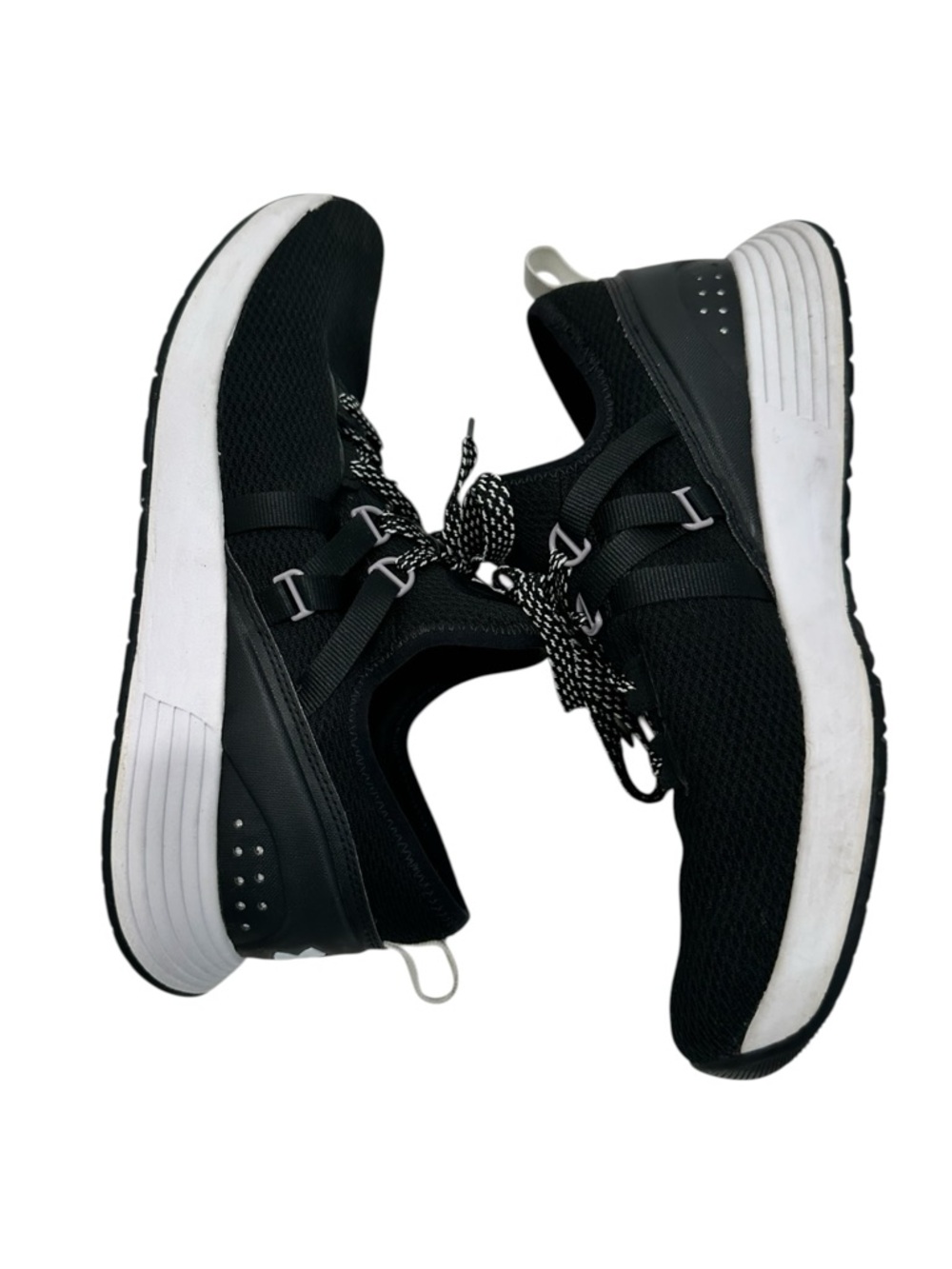 Under Armour Breathe Trainer Black White Mesh Sneakers - Women's Size 8 - Picture 5 of 9